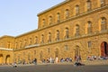 People relaxing in front of Palazzo Pitti in Florence, Italy Royalty Free Stock Photo