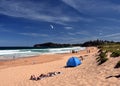 People relaxing on Mona Vale beach