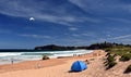 People relaxing on Mona Vale beach