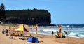 People relaxing on Mona Vale beach