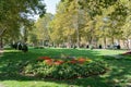 People Relaxing On Summer Day In Zagreb Central Park