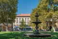 People Relaxing On Summer Day In Zagreb Central Park