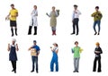 People representing diverse professions Royalty Free Stock Photo