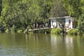 People rest in park Izmaylovo