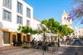 People in restaurant in Lagos, Portugal Royalty Free Stock Photo