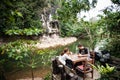 People at the restaurant table, Khao Sok, Thailand