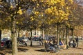 People resting in a park in Zurich