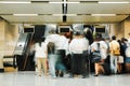 People at retail shopping mall Royalty Free Stock Photo