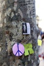 People reunited on Barcelona`s Rambla after terrorist atack.