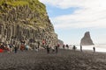 People on Reynisfjara Beach near Vik in Iceland