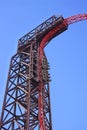 People Ride on a Roller Coaster in Dreamworld