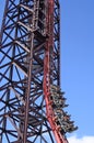 People Ride on a Roller Coaster in Dreamworld