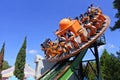 People on Shockwave ride in Dreamworld, Gold Coast, Australia