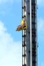 People rides on Dreamworld Giant Drop Ride in Gold Coast Queensland Australia