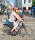 People riding bicycles Copenhagen Denmark Royalty Free Stock Photo