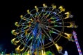 People Riding on a Ferris Wheel at Night Royalty Free Stock Photo