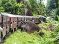 people riding with the highland express the scenic mountain track