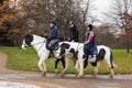 People riding horses in Hyde Park