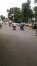 People riding motorcycles on the road Royalty Free Stock Photo