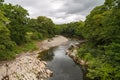 People on the River Lune. Kirkby Lonsdale, England, UK Royalty Free Stock Photo