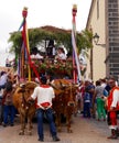 People at Romeria San Isidro festival La Orotava, Tenerife, Canaries Royalty Free Stock Photo