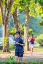 The people running exercise for health in the BangYai park , Non