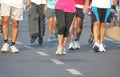 People running at Hyderabad 10K Run Event, India