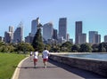 People are running at royal botanic garden in Sydney, Australia Royalty Free Stock Photo