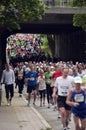 People running the Stockholm marathon