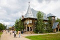 People of the russian tourist center Verhnie Mandrogi