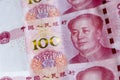 The People`s Bank of China 100 yuan currency Royalty Free Stock Photo