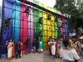 People's enjoying Kolkata International Film Festival at Nandan campus, calcutta.