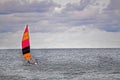 People sailing in a small boat