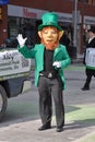 Leprechaun in Saint Patrick's Day parade Ottawa, Canada Royalty Free Stock Photo