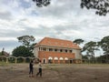 People at school in Dalat, Vietnam