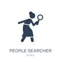 people searcher icon in trendy design style. people searcher icon isolated on white background. people searcher vector icon simple