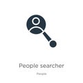 People searcher icon vector. Trendy flat people searcher icon from people collection isolated on white background. Vector