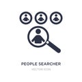 people searcher icon on white background. Simple element illustration from People concept Royalty Free Stock Photo