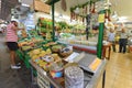 People sell local food in Chania, Crete