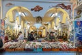 People selling fish at the market on the medina of Sousse in Tunisia