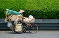 People selling foods on street in Haiphong, Vietnam Royalty Free Stock Photo