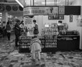 People selling foods at train station in Tainan, Taiwan