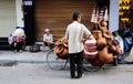 People selling on street in Sapa, Vietnam Royalty Free Stock Photo