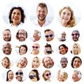 People Set of Faces Diversity Human Face Concept Royalty Free Stock Photo