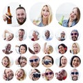People Set of Faces Diversity Human Face Concept Royalty Free Stock Photo