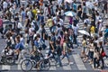 People at Shibuya's crossing