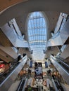 People Shop in interior Shopping Mall Malldova in Chisinau.