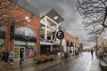 People shopping in the centre of Preston in Lancashire