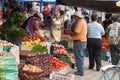 People shopping at Fresh Food market in Ecuador