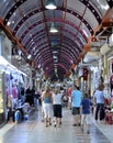 People shopping in the Grand Bazaar, marmaris Royalty Free Stock Photo